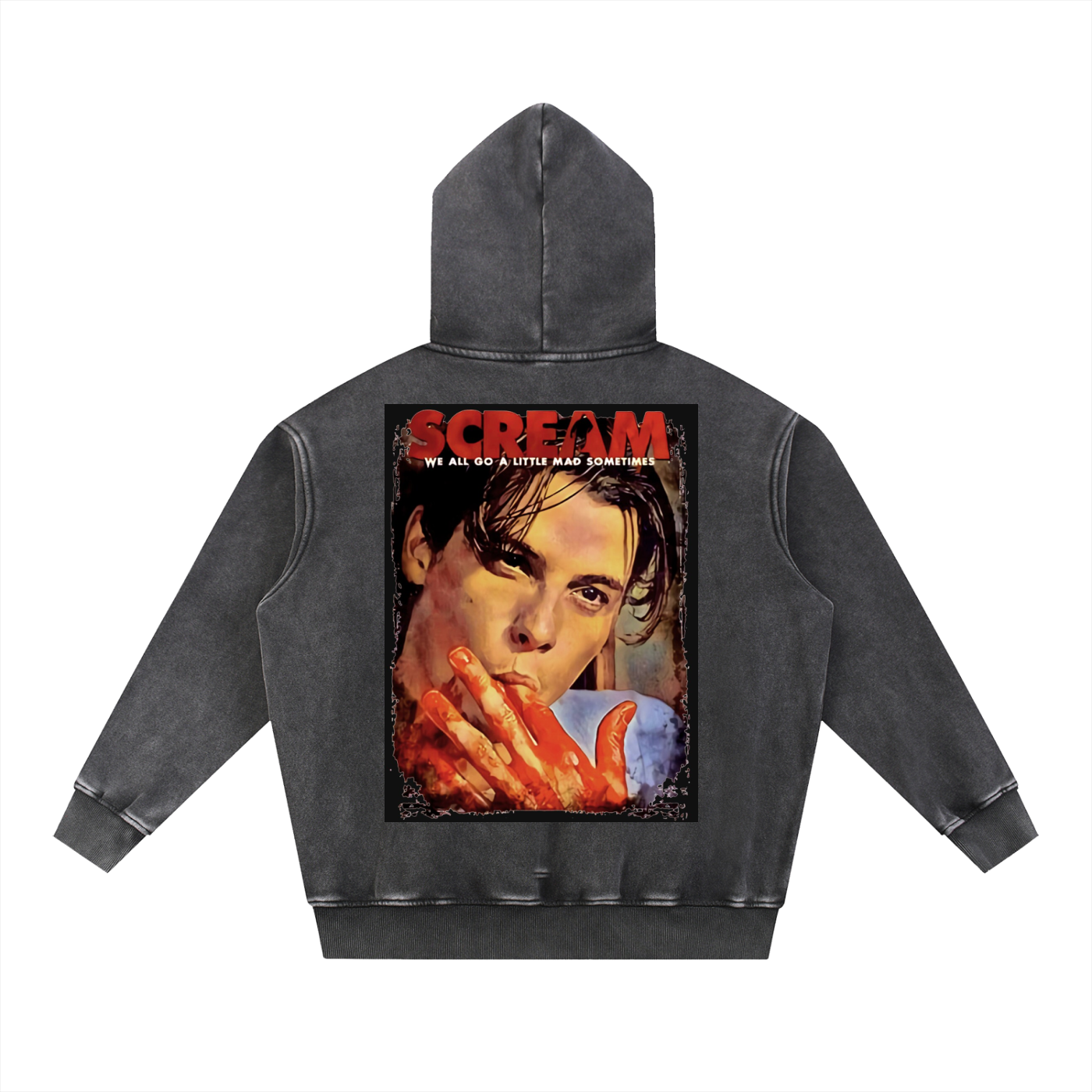 Snow Wash Fleece Oversize Hoodie